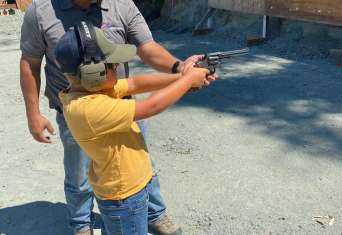 Firearms instructor, Scott Gabaldon at G4 Firearms in Santa Rosa, CA.